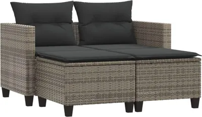 Zdjęcie produktu dla VidaXL 365793, 2 siedz., Ciemny Szary, 110 kg, 1220 mm, 650 mm, 620 mm