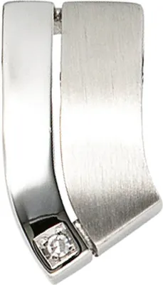 Produktbild von Goldanhänger mit Diamant Anhänger aus 585 Gold Weißgold Halsschmuck für Damen