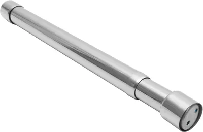 Produktbild von Ausziehbare Kleiderstange aus Edelstahl, 51 cm bis 80 cm, verstellbare Teleskop-Gardinenstange, korrosionsbeständig, ausziehbares Schrankrohr für Kleiderschrank, Badezimmer, Küche, Schlafzimmer