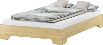 Produktbild von Funktionsbett Bettrahmen 120x200 großes Holzbett mit wählbarem Zubehör V-60.56-12ohne Zubehör