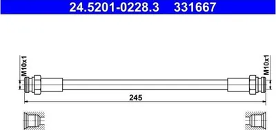 Image de Conduite de frein flexible ATE 24.5201-0228.3