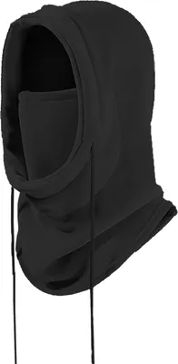 Produktbild von Sturmhaube für den Winter für Damen, mit Gesichtsschutz, dickes, doppellagiges Polarfleece, winddicht, für Radtouren, verstellbar, umfassender Schutz, Outdoor-Reisen, Skimütze für kaltes Wetter, Einheitsgröße, Schwarz