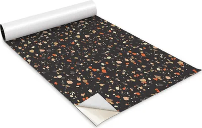 Zdjęcie produktu dla Folia samoprzylepna - Okleina meblowa - Dekoracyjna - Do mebli - Tapeta - Naklejka - Folia - Ciemny lastryko - 100 x 50 cm