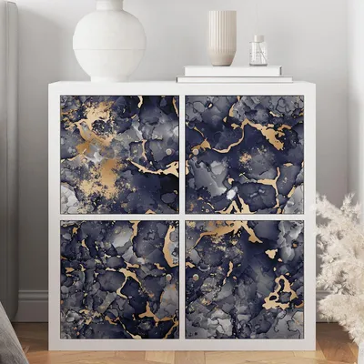 Produktbild von M?belaufkleber – Lumaléa – Abstrakt – Aufkleber + GLANZ-Schutzfolie – 1 Aufkleber – 55 x 55 cm
