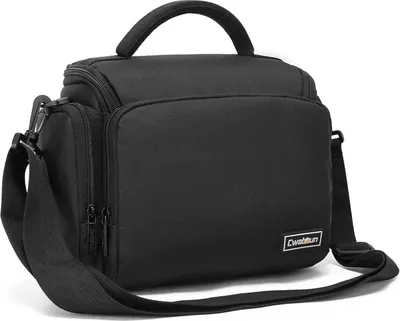 Image de Etui pour appareil photo compatible avec Canon Nikon Sony SLR/DSLR - Imperméable, Grand, Noir