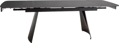 Produktbild von Esstisch Säulentisch Bardi Ceramic 160-240x90x75cm schwarz Marmor matt schwarz matt ausziehbar