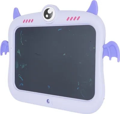 Image de Tablette LCD pour enfants, écran coloré, tableau à dessin, bloc à dessin électronique, tout-petits, voyages, jouets éducatifs, violet
