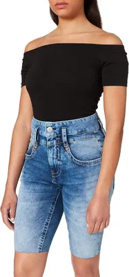 Produktbild von HERRLICHER PITCH HI BIKE SHORTS REUSED DENIM retro blue 5238-RD100-004 W31