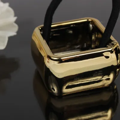 Produktbild von Haarring Quadratisch in der Farbe Gold