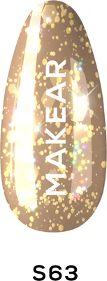 Produktbild von S63 Gold Star UV Nagellack 8 ml Makear