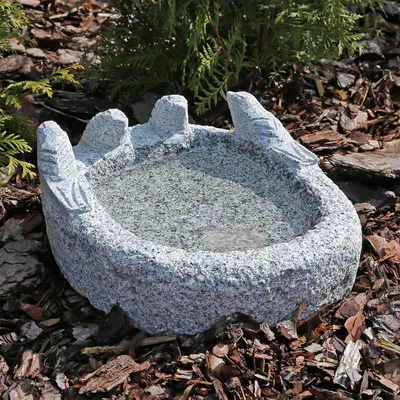 Produktbild von CLGarden Granit Vogeltränke M3 Vogel Tränke Bad Vogelbad aus Naturstein Stein