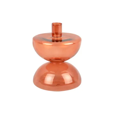 Produktbild von Present Time - Kerzenständer Diabolo - Orange - Ø12cm