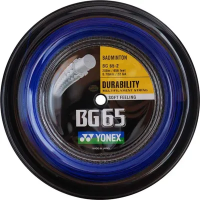 Produktbild von Yonex Bg 65 200 M Badmintonschlägersaite Blau 0.70 mm Blau 0.70 mm