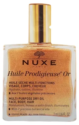 Obrázok produktu pre Sada Nuxe Huile Prodigieuse Or – všestranné telové oleje, vhodné na celé telo, 2 ks po 12 ml *vzorka