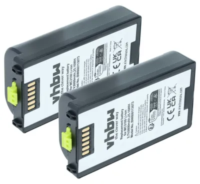 Produktbild von vhbw 2x Akku Ersatz für Zebra BTRY-MC3XKABOE für Barcodescanner POS (6800 mAh, 3,7 V, Li-Ion)