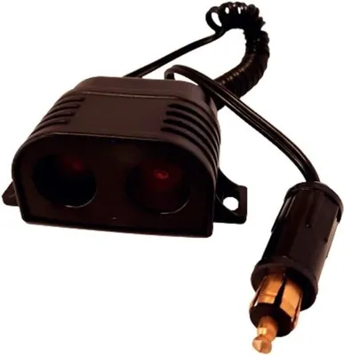 Image de Double prise allume-cigare 12/24 V - HTC EQUIPMENT - Avec fusible 10 A