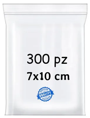 Wiederverschließbare Plastikbeutel 7x10 cm, 300 Stück, transparent