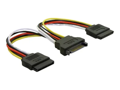 Obrázok produktu pre Delock 15 pinový napájací kábel SATA > 2 x SATA HDD, prehrávač
