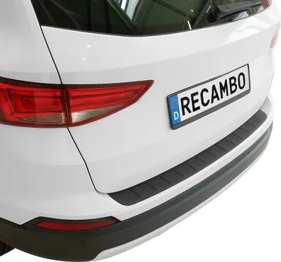 Immagine prodotto di Protezione per il bordo del bagagliaio in ABS compatibile con Seat Ateca | a partire dall'anno di costruzione 2016 | con bordatura