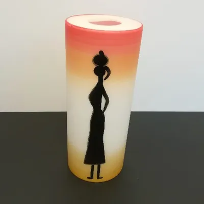 Produktbild von Zylinder Lampenglas E27 Ersatz für Pendelleuchte Orange 24,5
