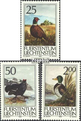 Produktbild von Briefmarken Liechtenstein 1990 Mi 997-999 (kompl.Ausg.) postfrisch Jagdwesen