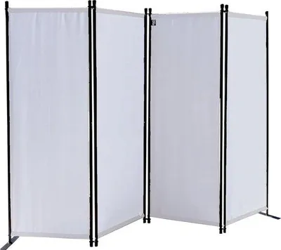 Produktbild von Famanu Raumteiler 4-teilig - 165 x 220 cm, faltbar, weiß