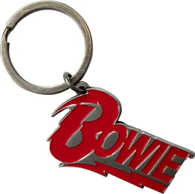 Obrázek produktu pro David Bowie - Přívěsek na klíče s logem RO11344 (jedna velikost) (stříbrná/červená)