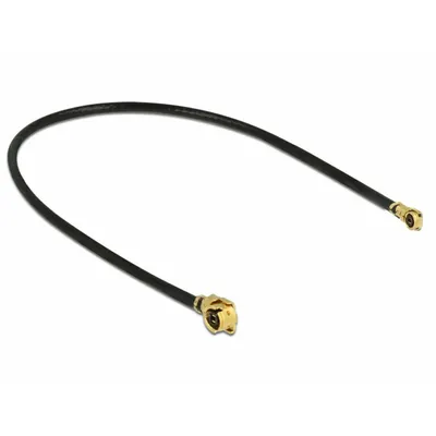 Produktbild von DeLOCK 89649, 0,3 m, 1.13, MHF (I-PEX), MHF IV/ HSC MXHP32, Schwarz, Gold