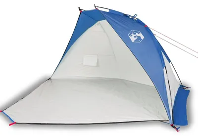 Immagine prodotto di vidaXL Tenda da spiaggia azzurra 268x223x125 cm 185T poliestere