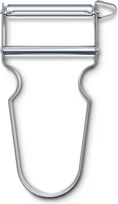 Produktbild von Victorinox Sparschäler STAR, Kartoffelschäler, Zweischneidig mit Pendelklinge, Extra Scharf, Metallgriff, Swiss Made