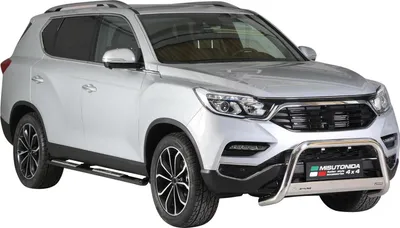 Obrázek produktu pro Nerezové boční prahy pro Ssangyong Rexton 2018-2025 černé