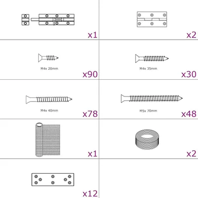 Image de vidaXL Cage à poules 6x1,5x1,5 m Acier