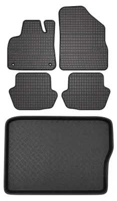 Imagen del producto de Alfombrillas de goma + bandeja de maletero para Citroen DS5 2011-2018 – juego de 5 piezas, , a medida – Wielganizator SolidPRO
