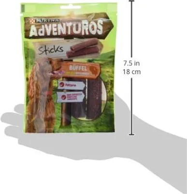 Produktbild von Adventuros Hundesnack Sticks, Büffelgeschmack, 6er Pack (6 x 120 g)