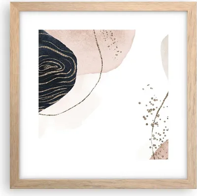 Produktbild von Gerahmtes Poster - Rahmen in heller Eiche - Abstraktion Modern Grafik - 30x30 cm - Wand Bild - Wanddeko - Wandbilder - Wandposter - Bilderrahmen - Bilder - Kunstdruck - Wandbild - P2NAC30x30-4217