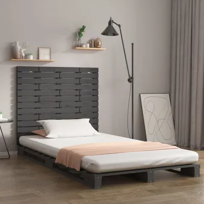 Produktbild von Wand-Kopfteil Grau 81x3x91,5 cm Massivholz Kiefer , Kopfteile Design 2024