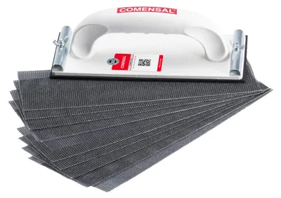 Productafbeelding van COMENSAL® Handschuurset 230 x 80 mm - Gipsplaatenset - Professionele handschuurmachine - Voor gipsplaten