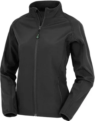 Produktbild von Result Genuine Recycled - Softshelljacke Zum Bedrucken für Damen PC4293 (M) (Schwarz)