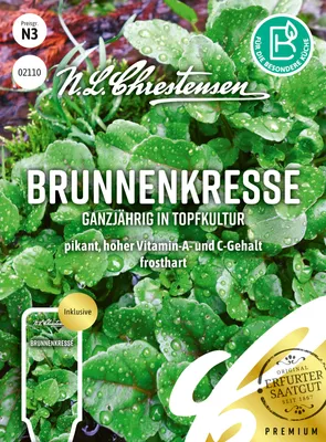 Artikelbild 1 von 'Brunnenkresse Ganzjährig in Topfkultur' aus der Kategorie Kressesamen