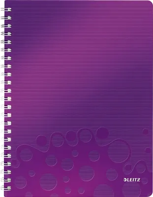Produktbild von Leitz 46380062, Muster, Violett, A4, 80 Blätter, 80 g/m², Kariertes Papier