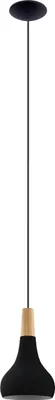 Produktbild von SABINAR Hängeleuchte Hängelampe Pendellampe Pendelleuchte - H110 x Ø18 cm - schwarz, braun - 1X40W exkl. - IP20