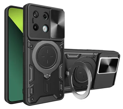 Immagine prodotto di Techsuit CamGuard Pro Custodia posteriore per Xiaomi Redmi Note 13 Pro 5G / Xiaomi Poco X6 - Nero