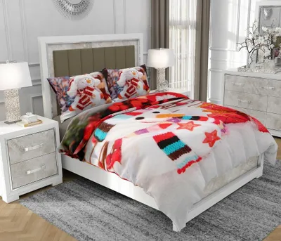 Immagine prodotto di Biancheria da letto 140x200 cm + 2x70x80 cm, set 3 pezzi, 100% cotone, cerniera, multicolore - SOVIO | So.8004
