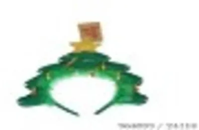 Produktbild von Weihnachts-Stirnband mit Tannenbaumkrone und Stern