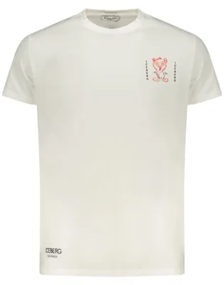 Produktbild von Weißes Herren T-Shirt mit Rundhals & Print - Sommerliche Eleganz