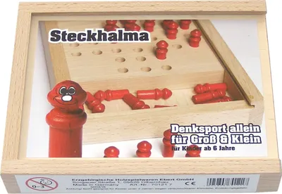 Produktbild von Ebert 701217 Steckhalma - Erzgebirge Holzspielzeug