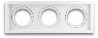 Produktbild von ISOLED Einbaurahmen AR111, eckig, 3 fach, schwenkbar