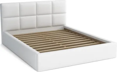 Produktbild von Gepolstertes Bett Alaska 180x200 Weiß| CAYENNE