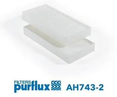 Produktbild von PURFLUX AH743-2 Innenraumfilter Pollenfilter für JEEP WRANGLER III (JK)
