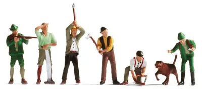 Obrázek produktu pro NOCH Hunters and Lumberjacks, HO (1:87), Vícebarevný